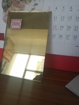 24K gold coated glass